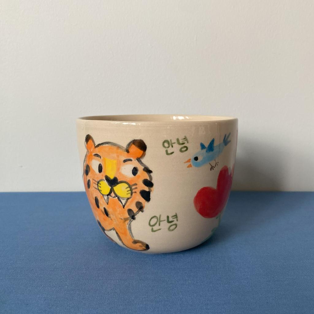 Боул Тигр и птичка