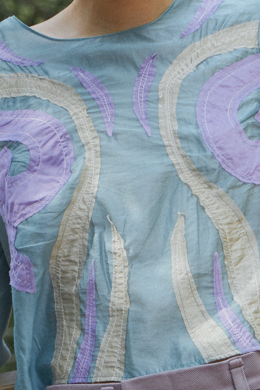 Блузка с рукавами-фонариками | URUN KUN 2024