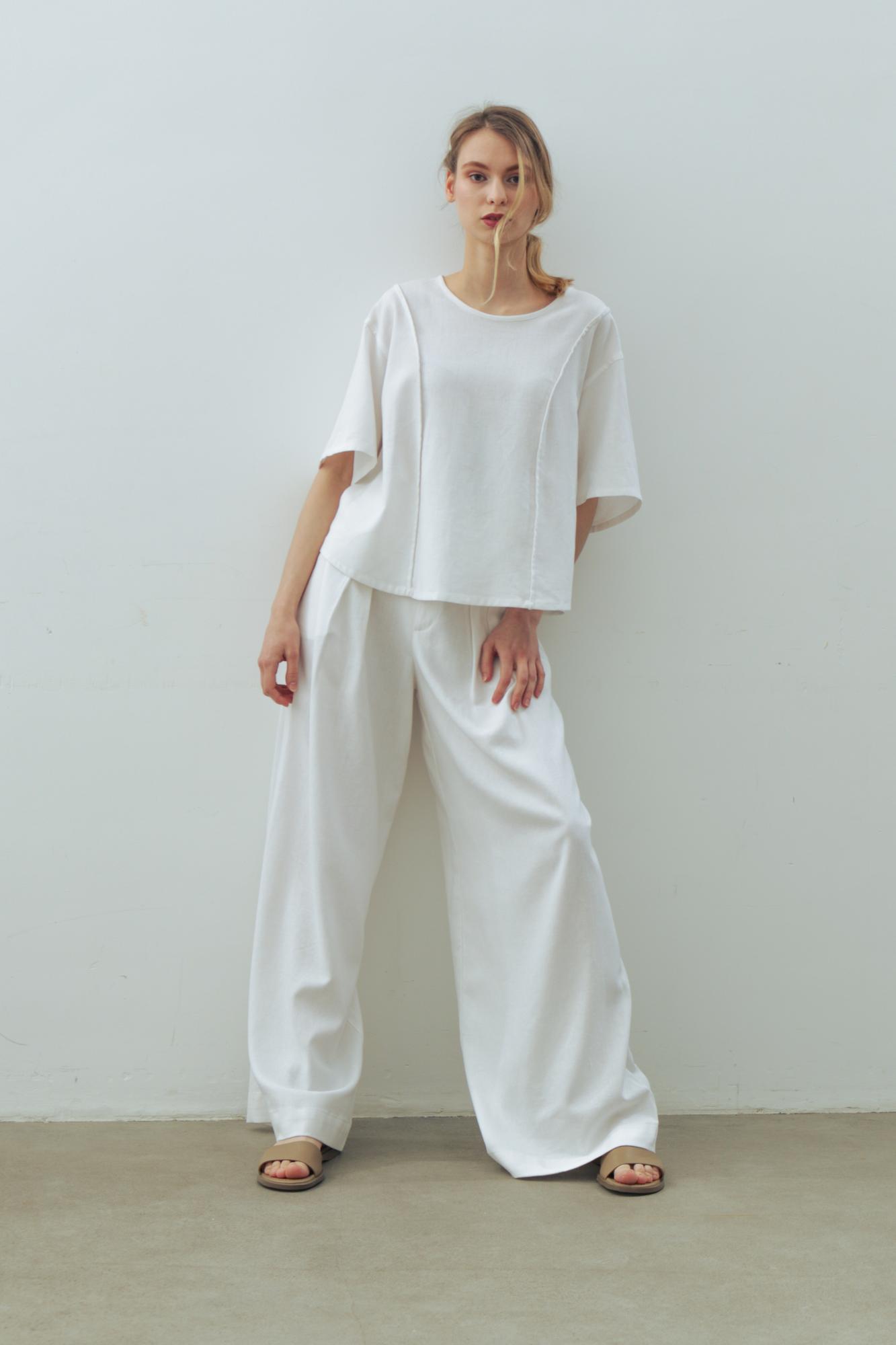 Комплект БРЮКИ + БЛУЗКА лен/вискоза