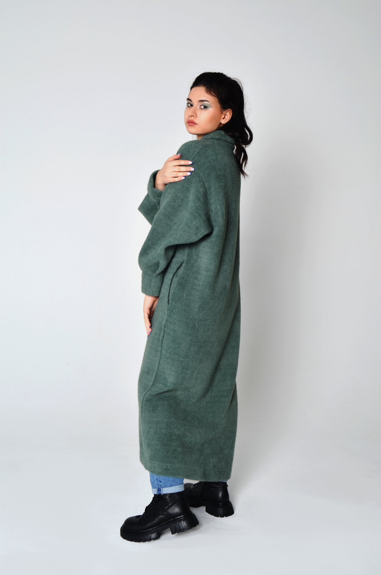 Кардиган с запахом "Тайга"