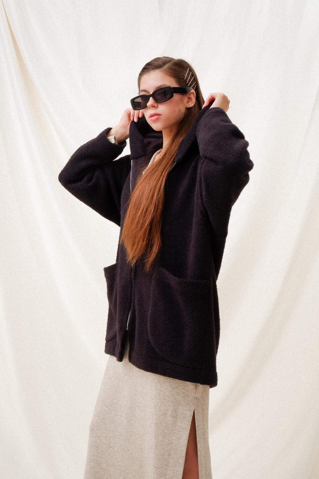 Кардиган на молнии "Сумеречное Небо" трикотажный