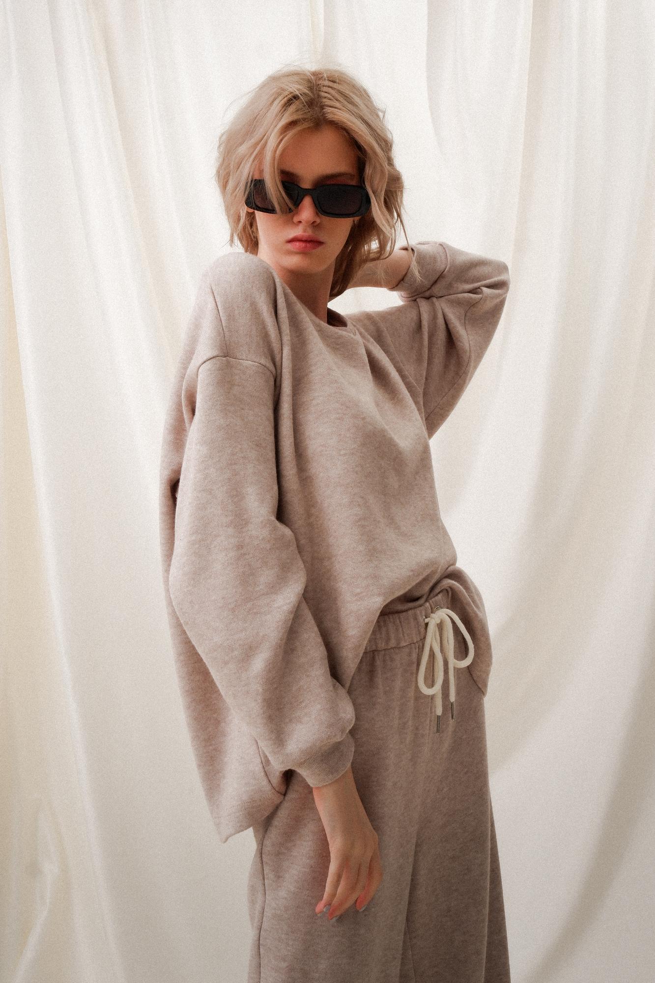 Джемпер "Песчаная Роза" трикотажный