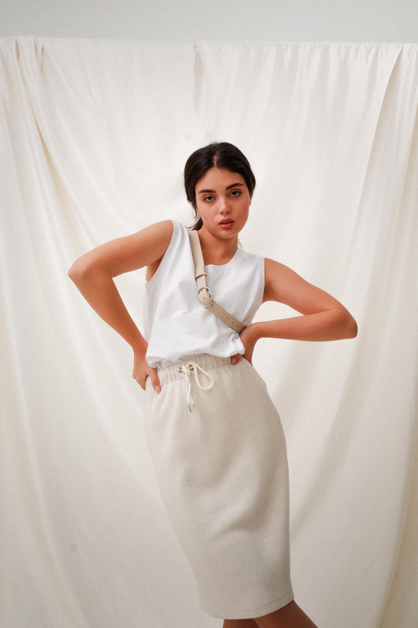 Юбка-карандаш "Жемчужные Грёзы" трикотажная