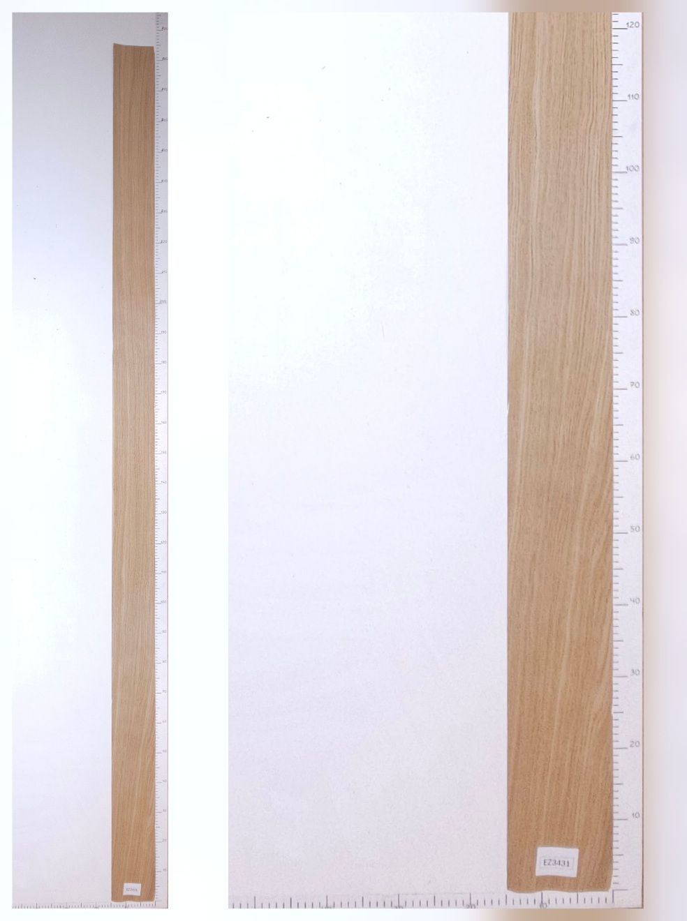 Шпон дуб радиал лист 2,85х0.15 EZ3431