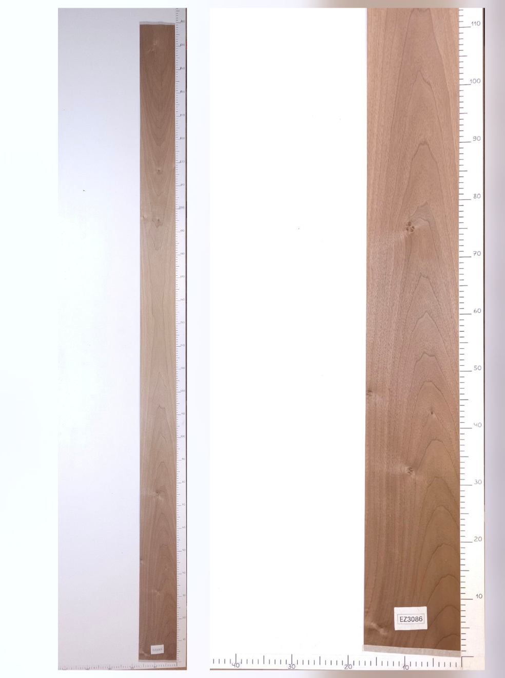 Шпон орех европейский лист 2.6х0.14 EZ3086