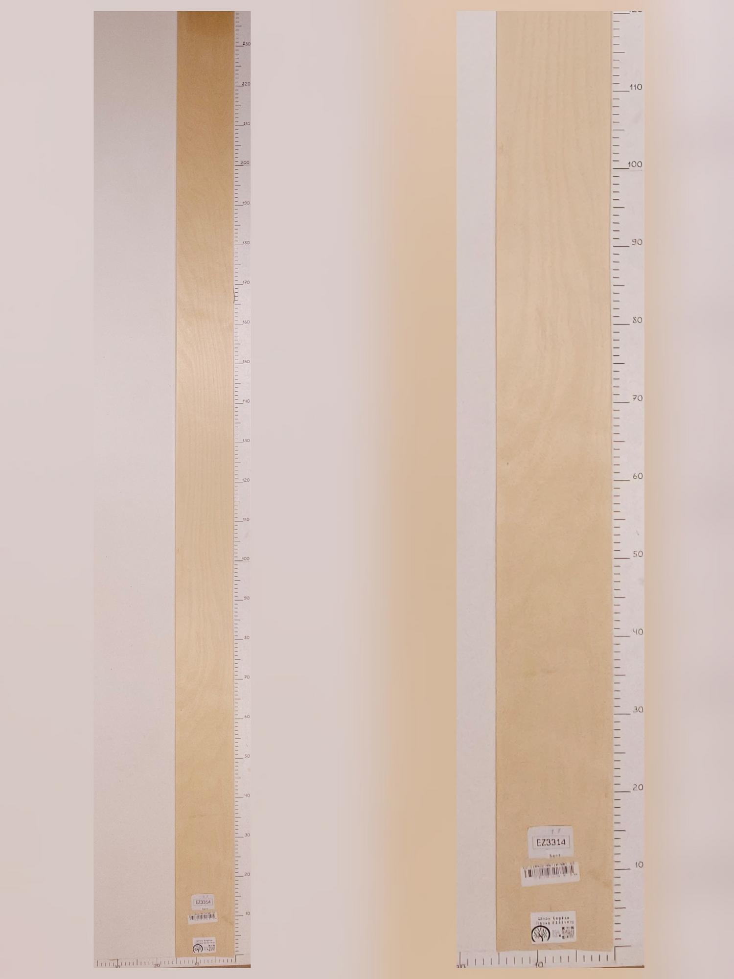 Шпон Берёза лист 2,35х0,14м EZ3314