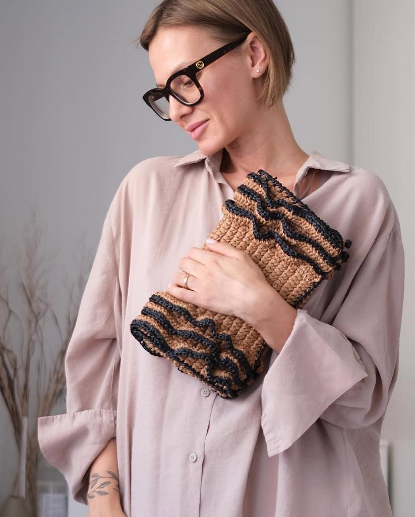 Сумка клатч с карманом