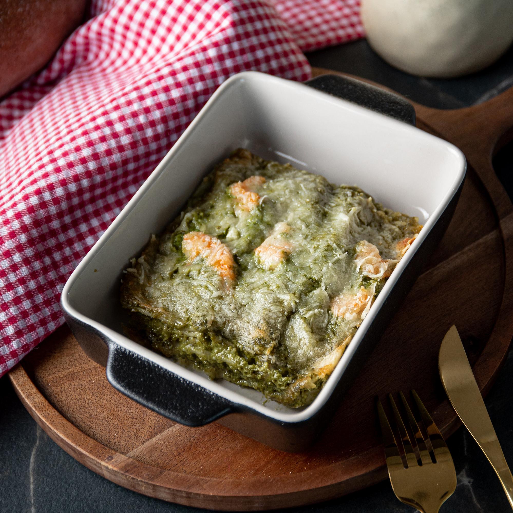 Креветки Песто