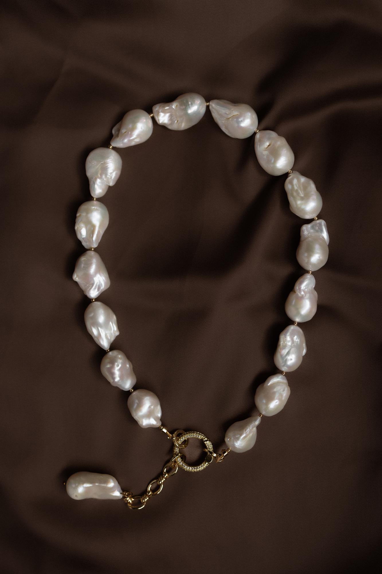 Колье жемчуг барокко