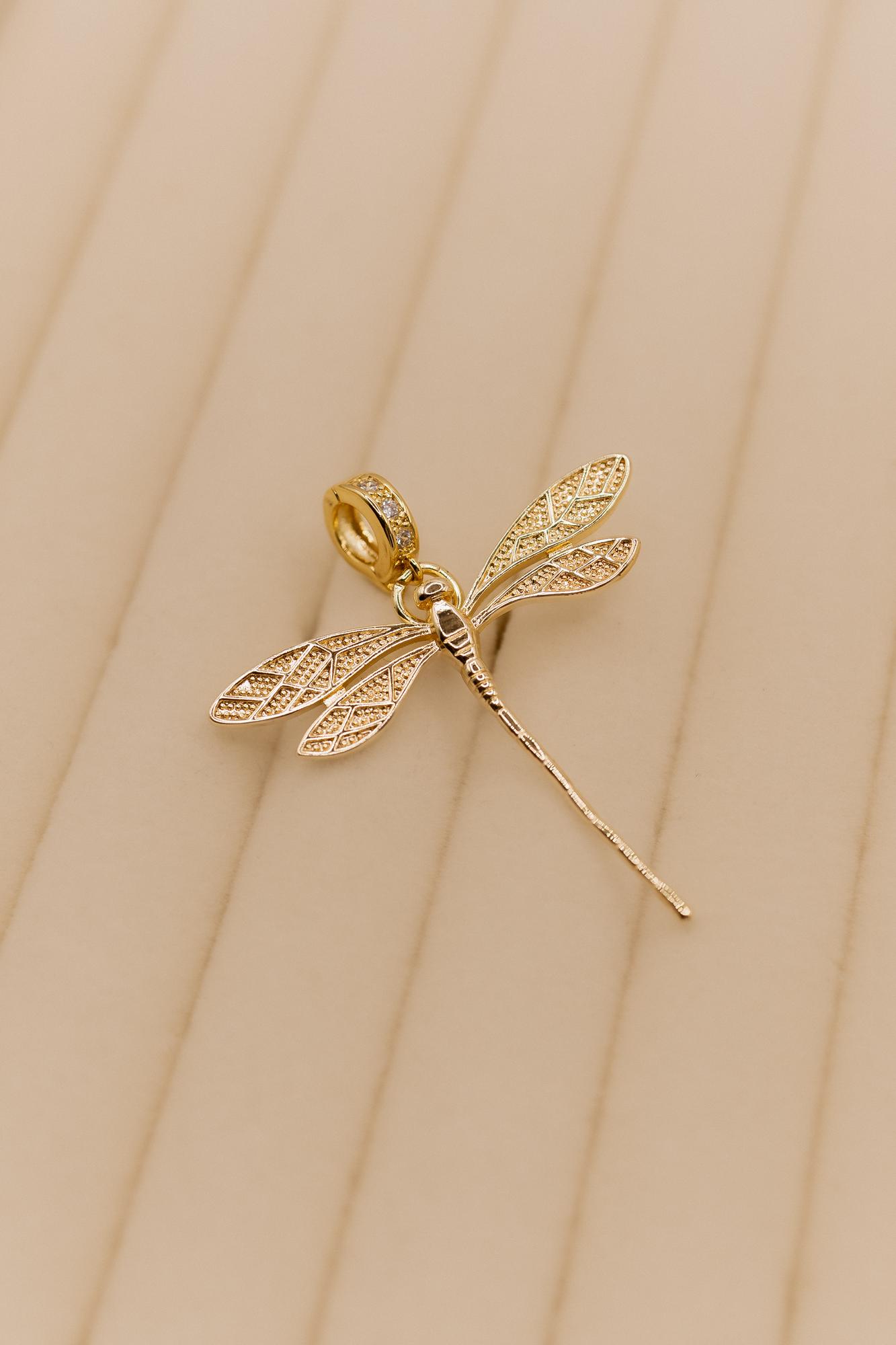 Стрекоза, золото