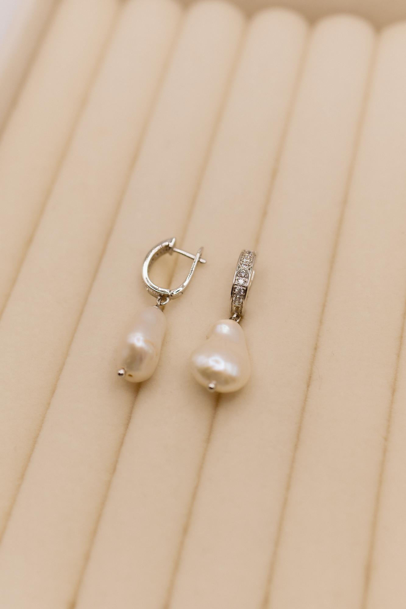 Серьги жемчуг барокко