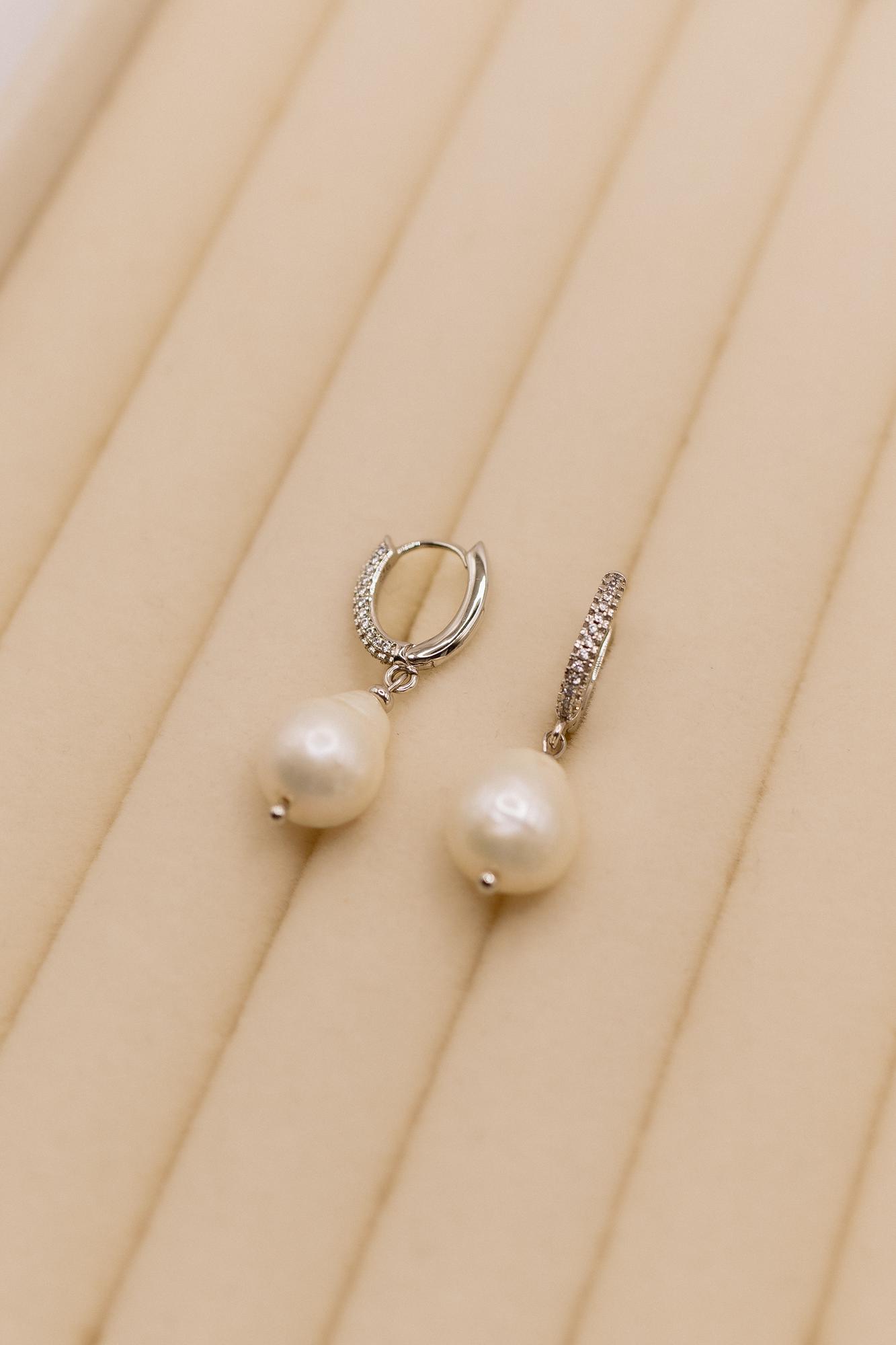 Серьги жемчуг барокко