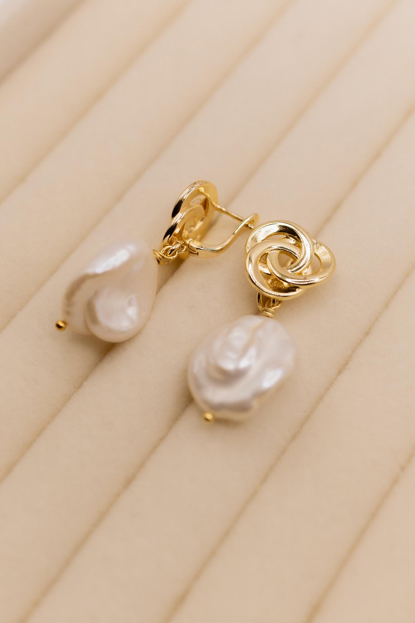 Серьги жемчуг барокко