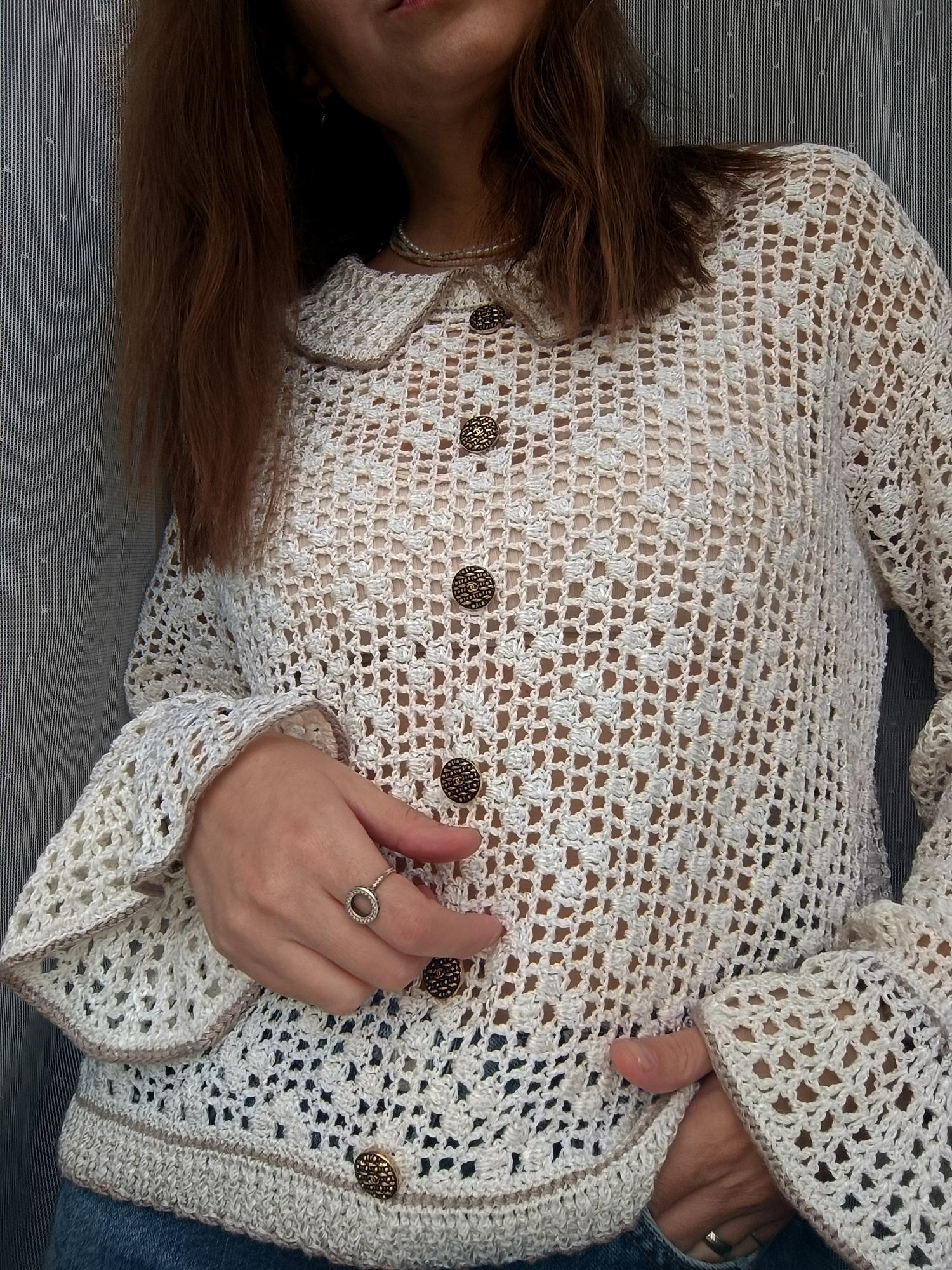 Джемпер с Воротом "Шанель"