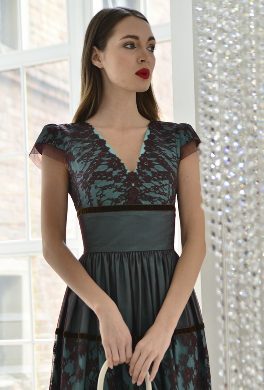 Платье "Мята с Шоколадом"