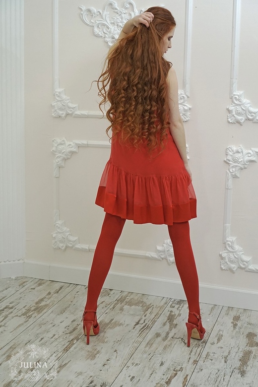 Платье "Ужин в Монте-Карло" красный шелк