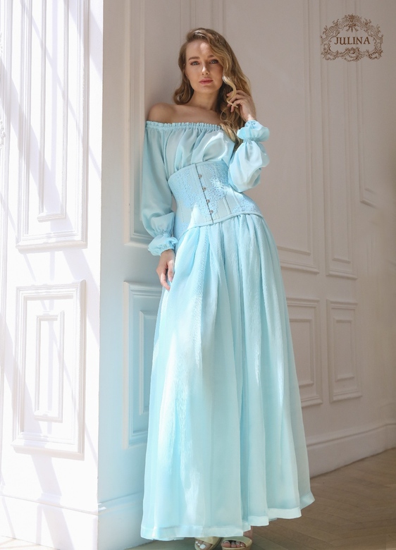 летящее шифоновое платье