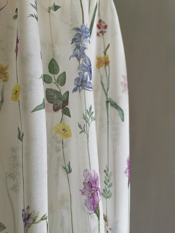 Платье шелковое "Ботаника"