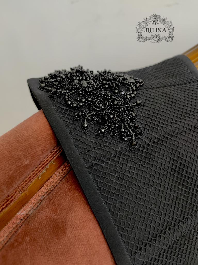 Корсет шелковый пояс вышитый