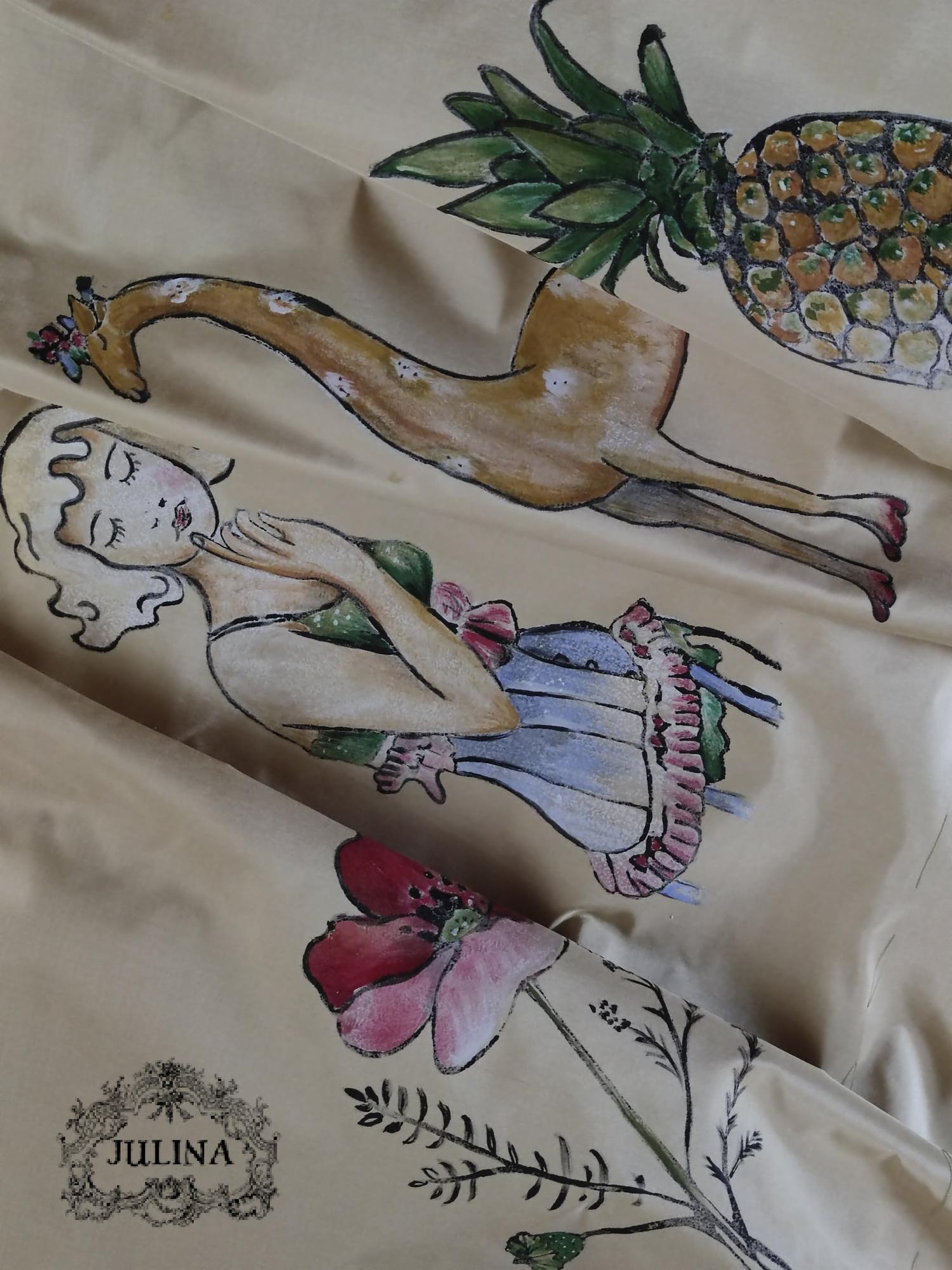 Платье "В бананово-лимонном Сингапуре"