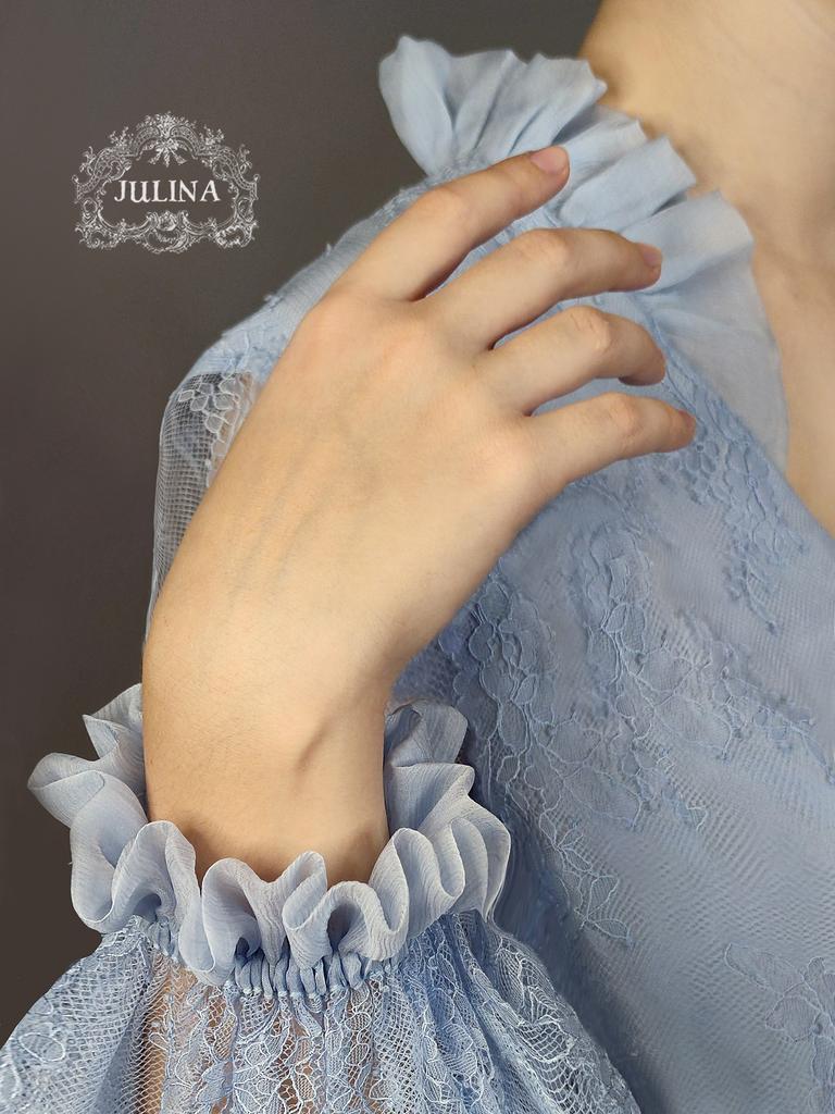 Блузка шелковая "Паутинками Лазури"