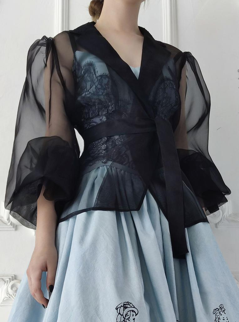 Блузка из шелковой органзы