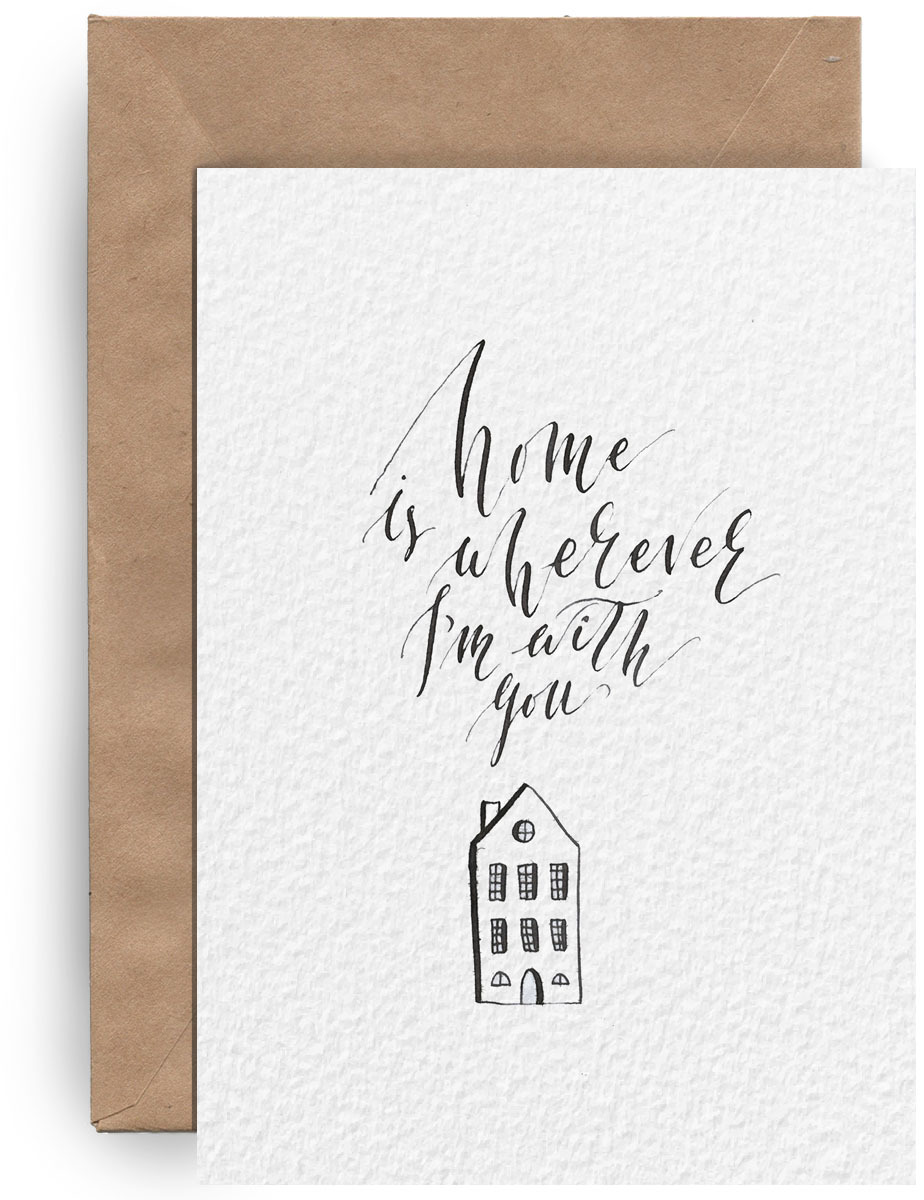 Открытка Home is... Yetti