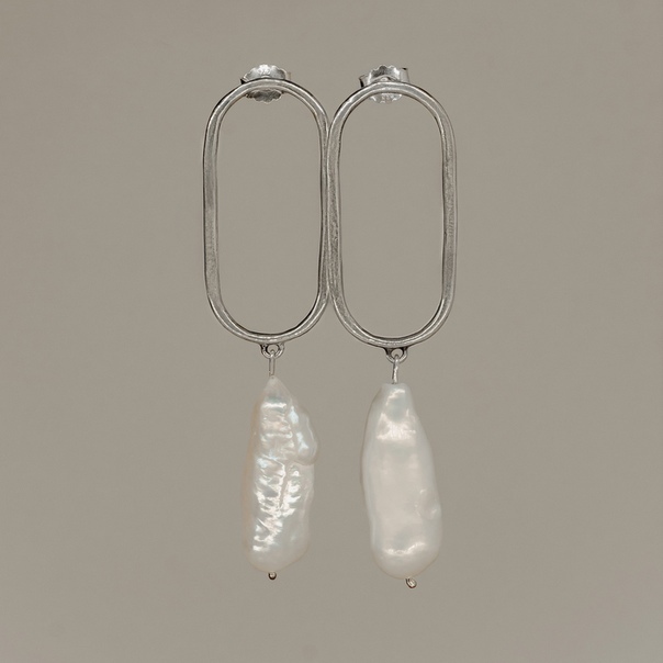 Серьги Овал Sergacheva