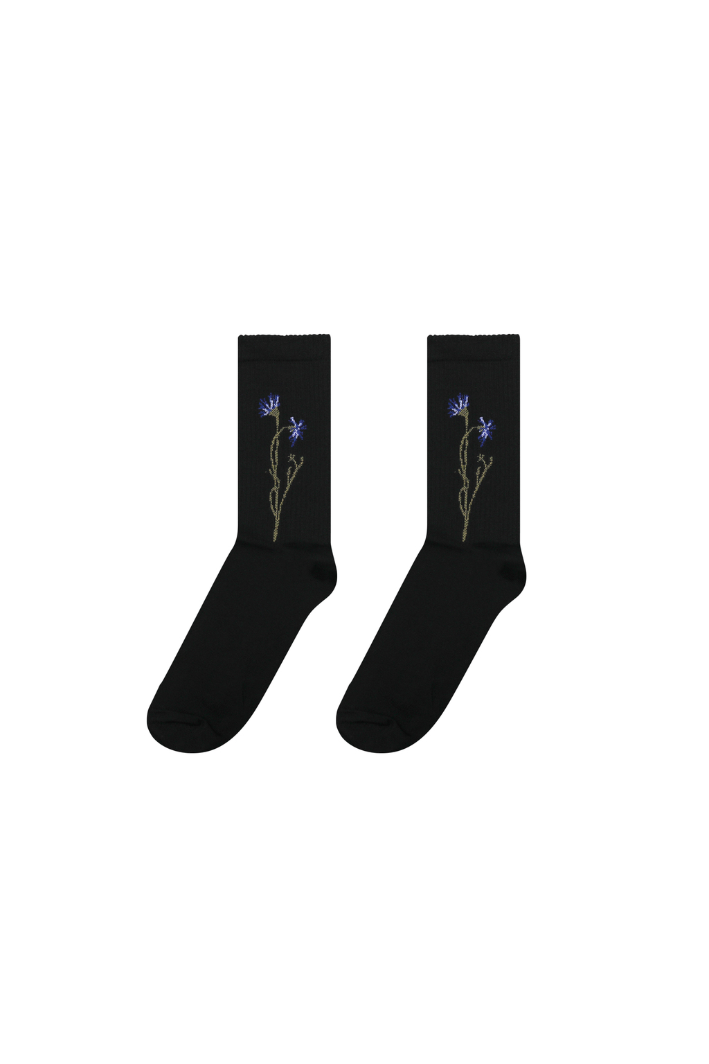 Носки Василек черные Гербарий