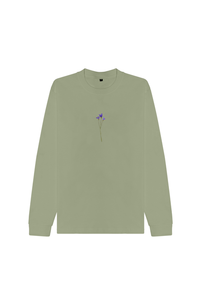 Лонгслив Колокольчик полынь Гербарий