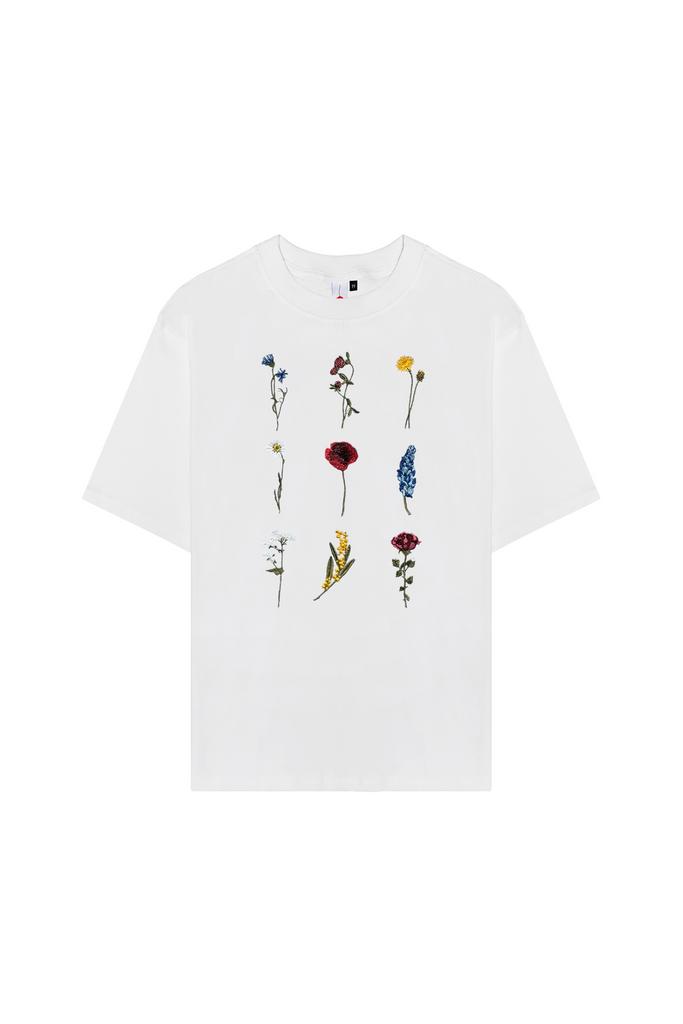 Футболка Юбилейная белая Гербарий