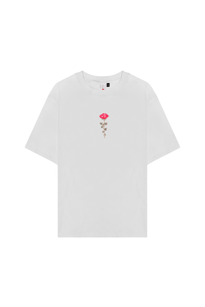 Футболка Роза белая Гербарий (плотный хлопок)