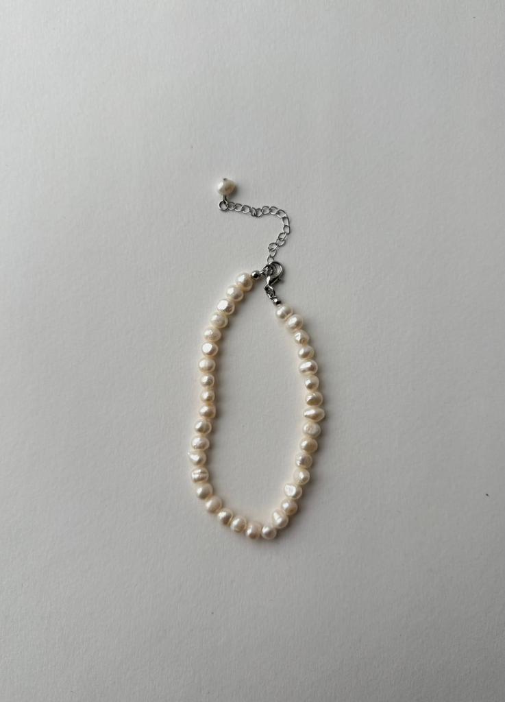 Анклет CLASSIC из белого мятого жемчуга Project Bead