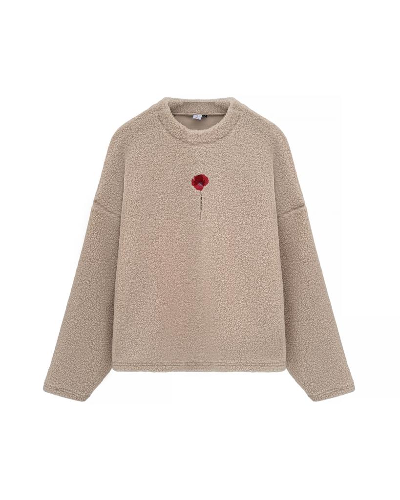 Свитшот МАК бежевый Гербарий