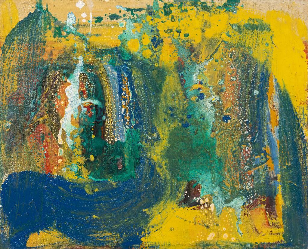 Женя "Дверь" Коновалова "Желто - синяя абстракция"