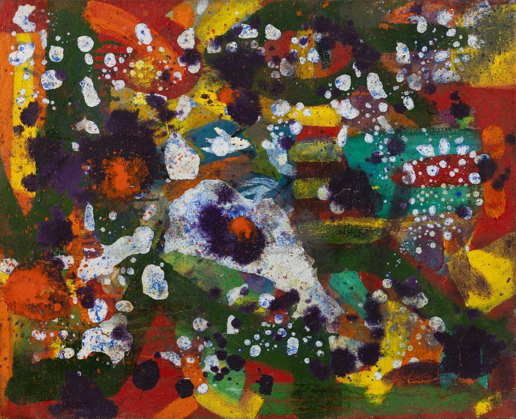 Женя "Дверь" Коновалова "Бело-фиолетовая абстракция"