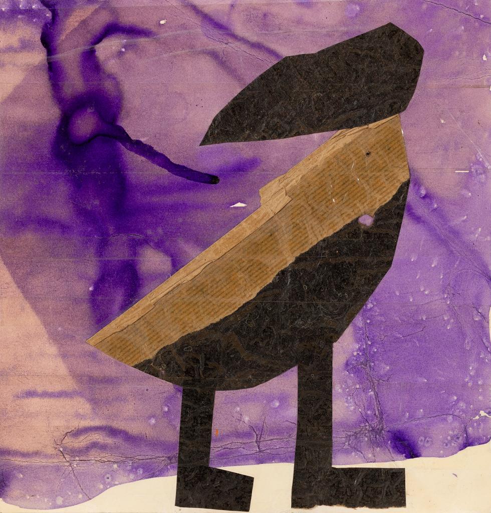 Женя "Дверь" Коновалова "Птица на фиолетовом фоне"