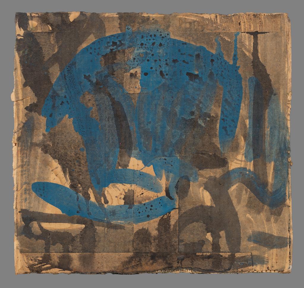 Женя "Дверь" Коновалова "Синее на картоне"