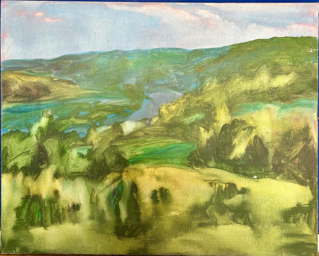 Николай Владимирович Полисский "Зеленый пейзаж"