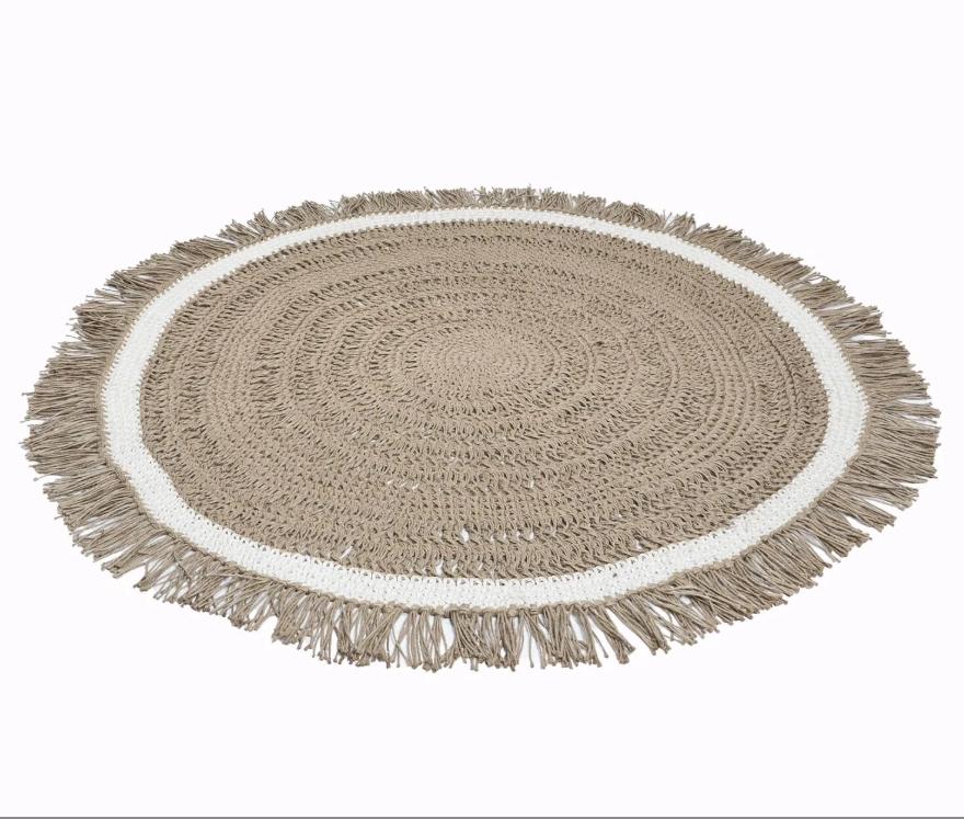 Плетеный ковер круглый 170 см