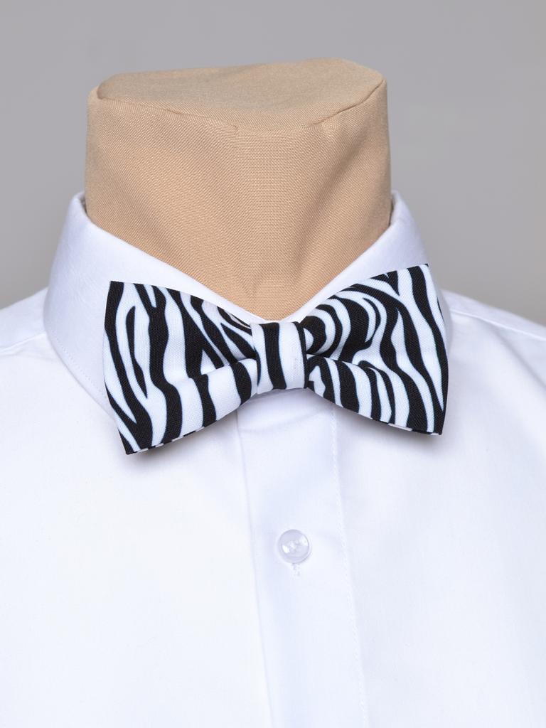 Галстук бабочка черная однотонная