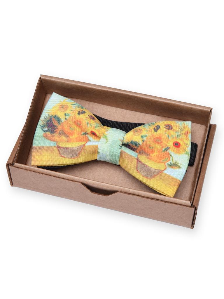Галстук-бабочка с принтом Подсолнухи