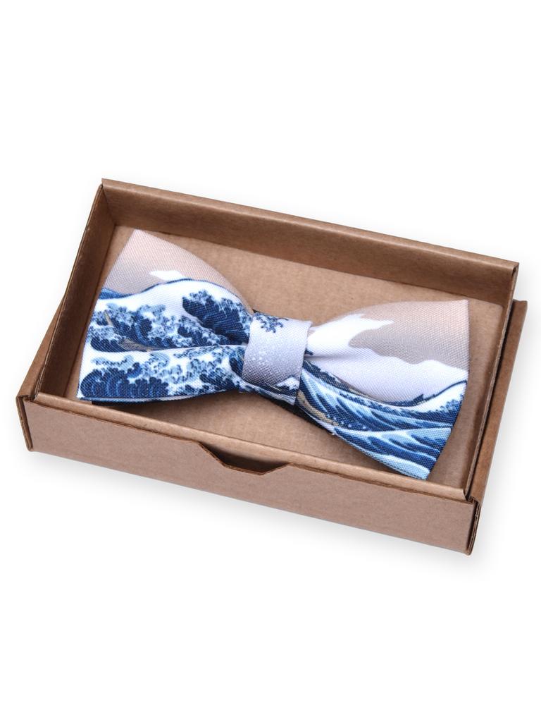 Галстук-бабочка с картиной Волна