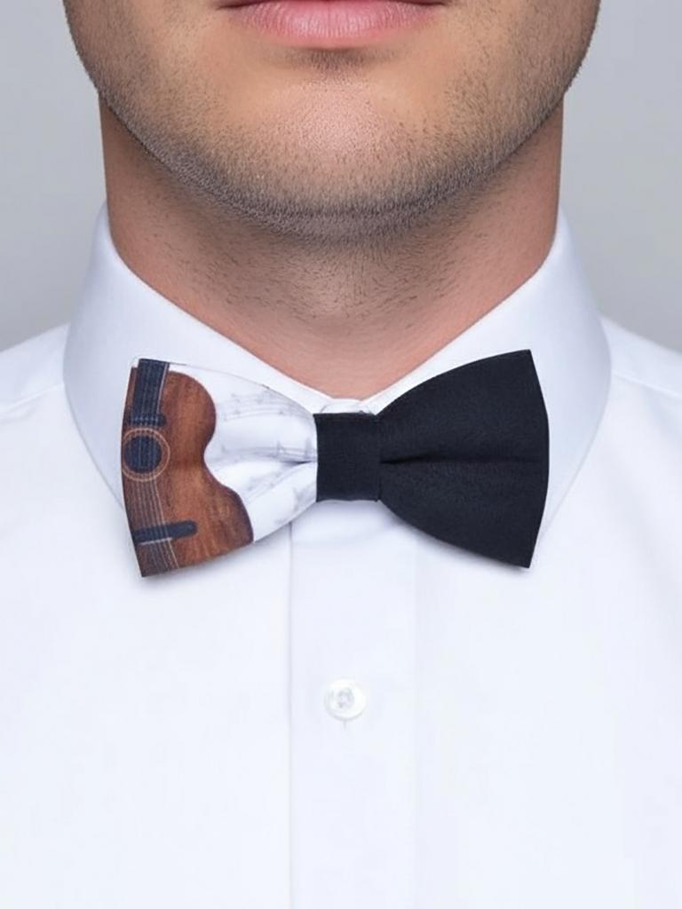 Галстук бабочка с гитарой