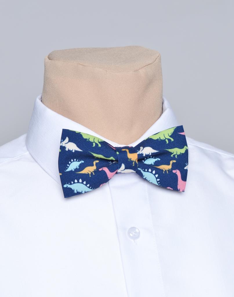 Галстук бабочка с динозаврами