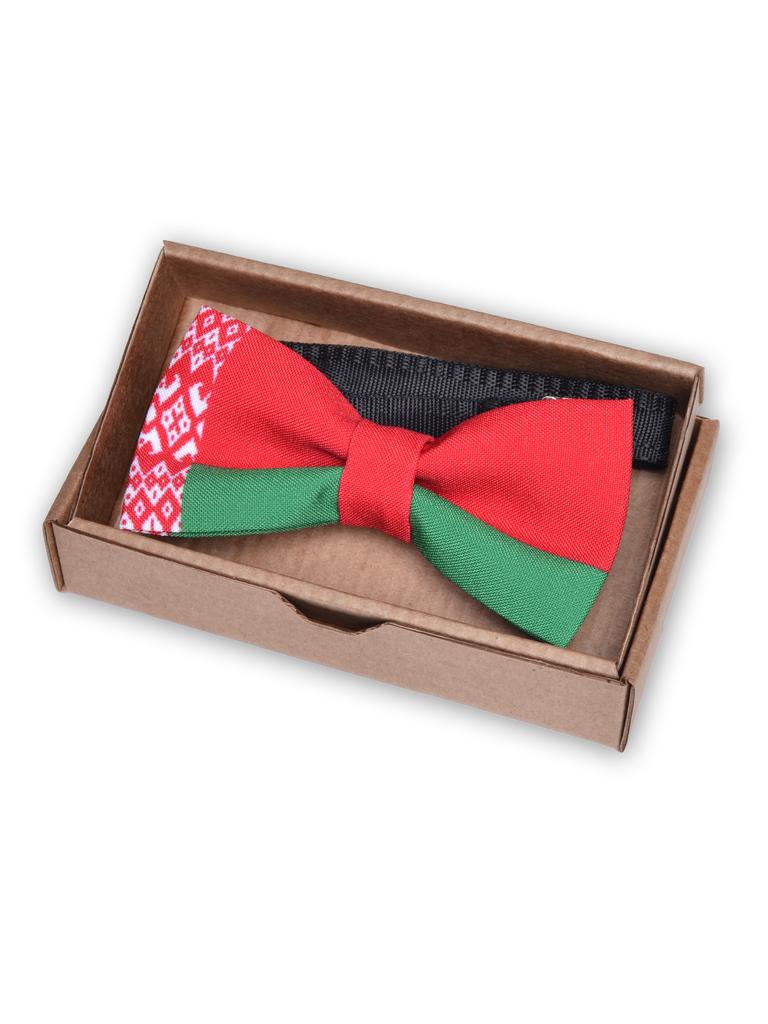 Галстук-бабочка с флагом Беларуси