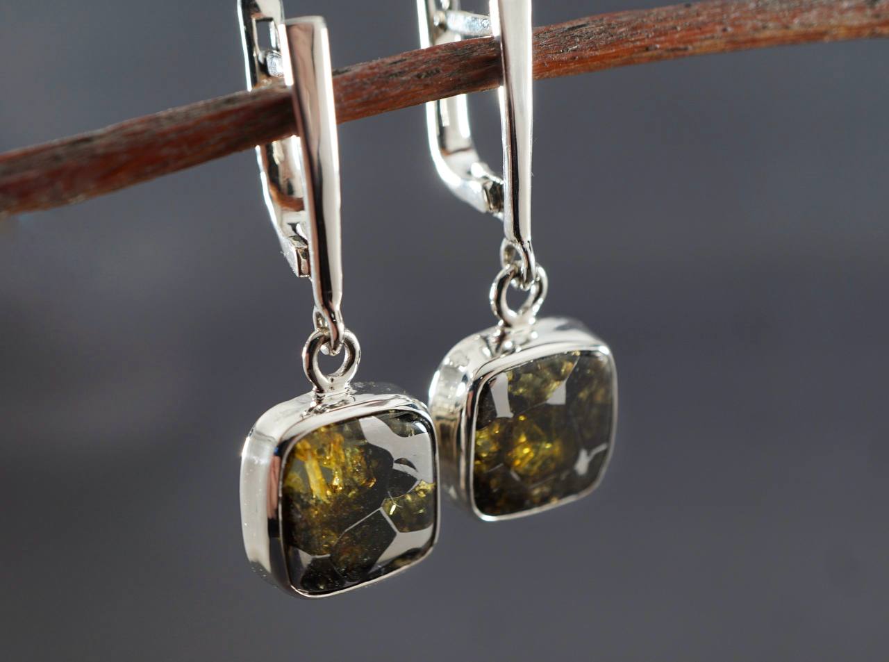 Серьги метеорит Сеймчан