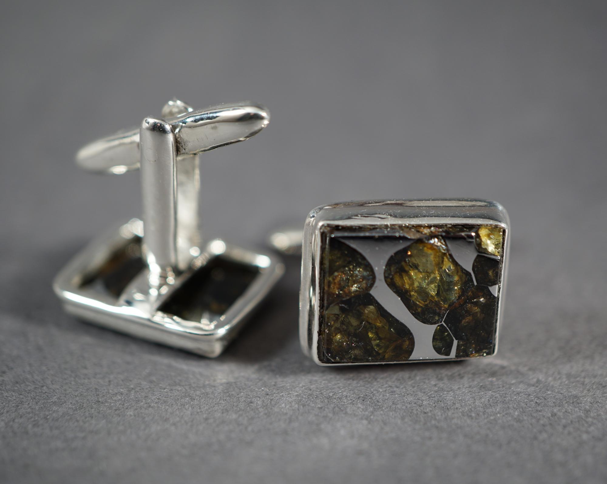 Запонки метеорит Сеймчан