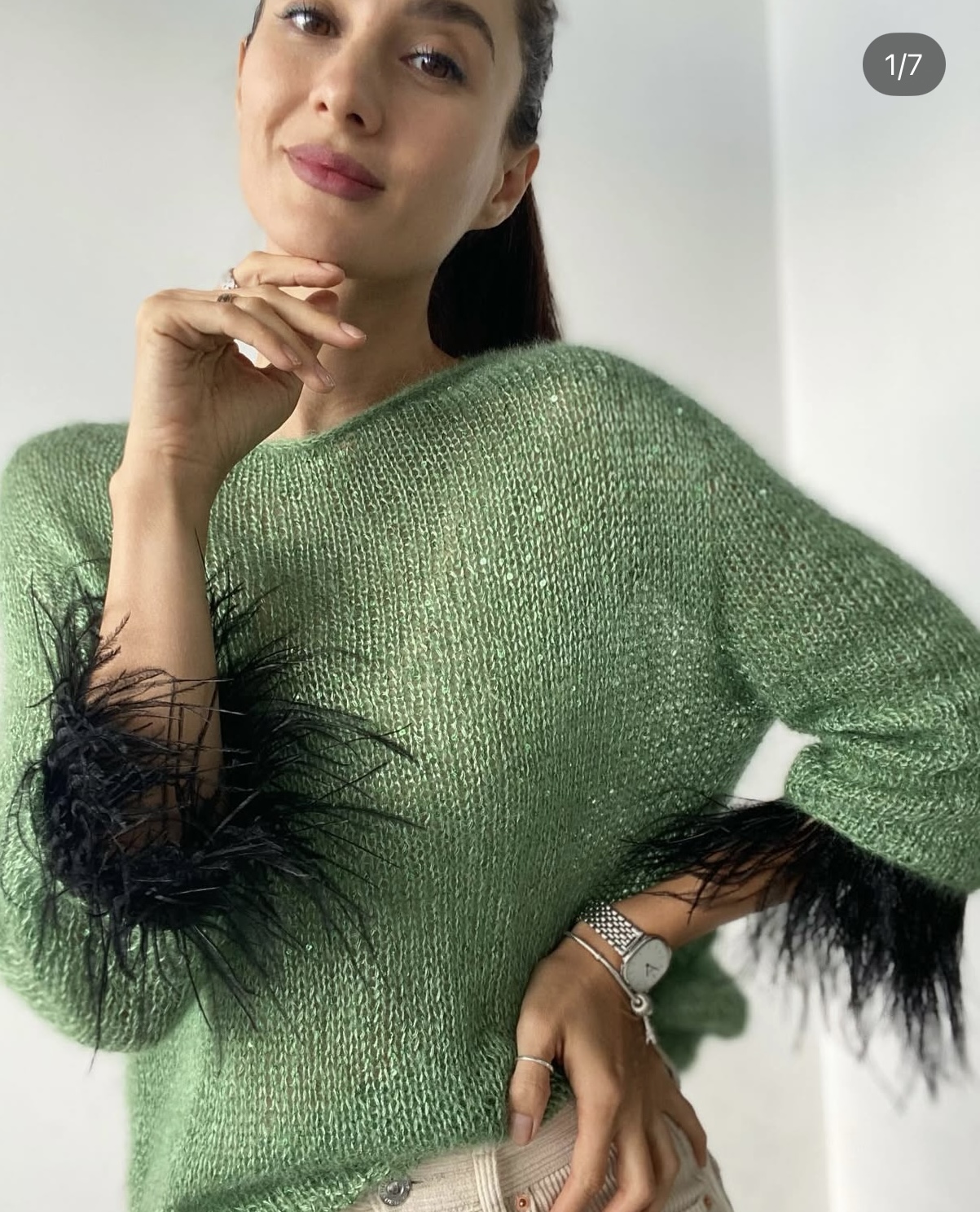 Джемпер «Перья»