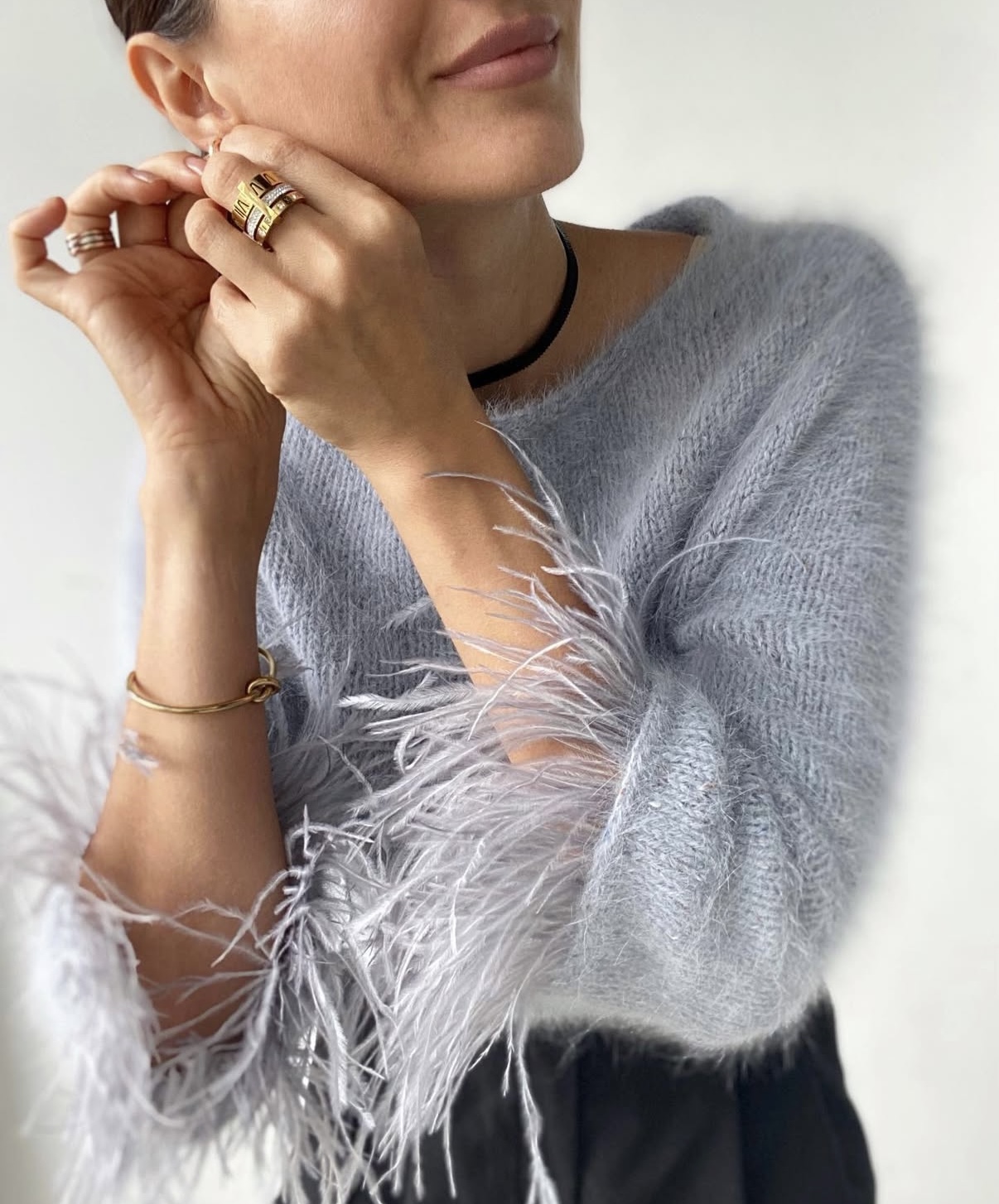 Джемпер «Перья»